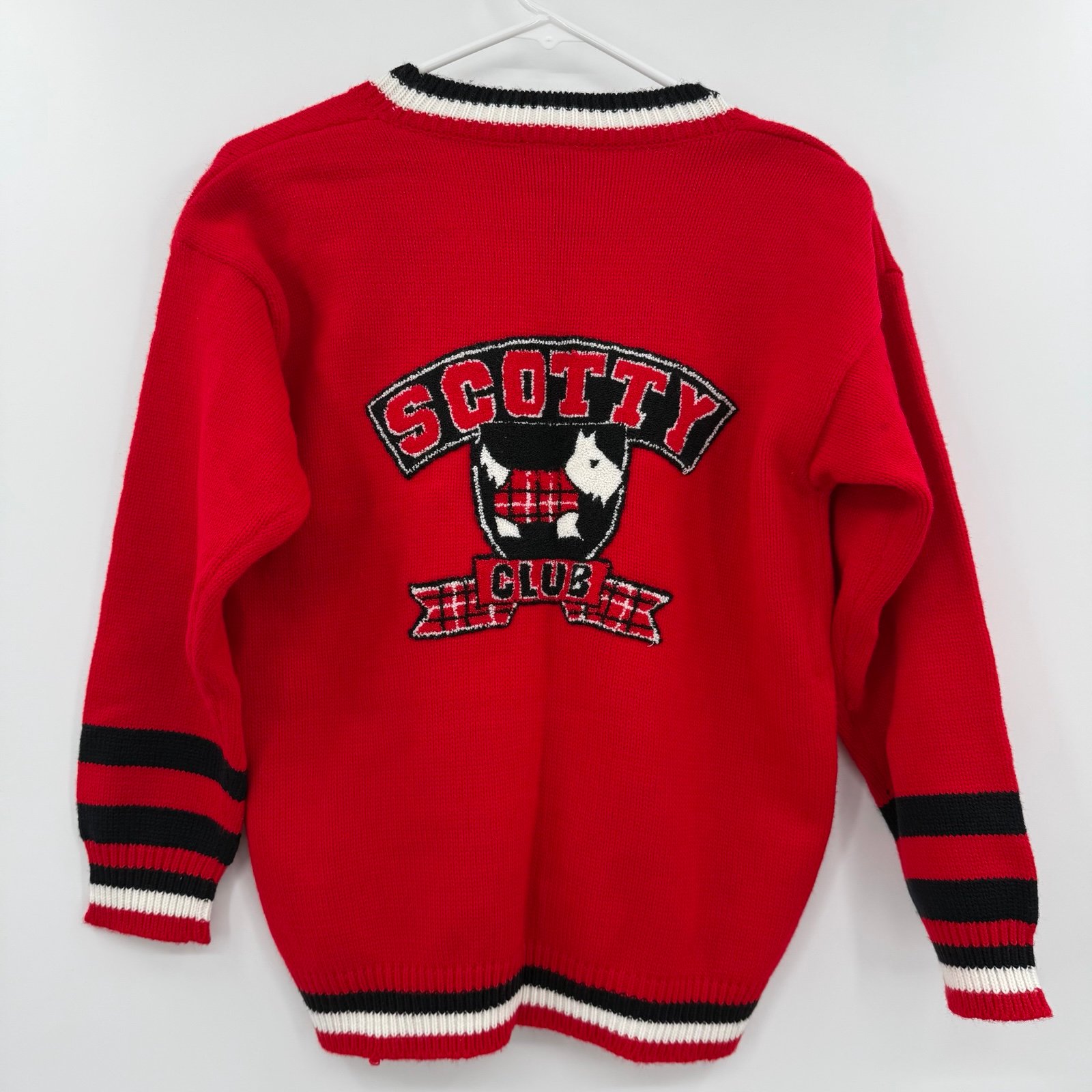 Girls Vintage sister sister brand Scotty dog club cardigan preppy size large 14
