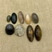 Large lot of 18 various gemstone cabochons