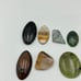 Large lot of 18 various gemstone cabochons