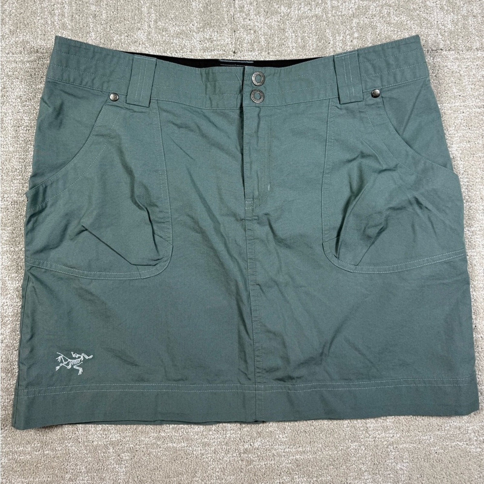 ARC’TERYX Alumina Rana Khaki Cargo Outdoor Hiking Skirt Size 10