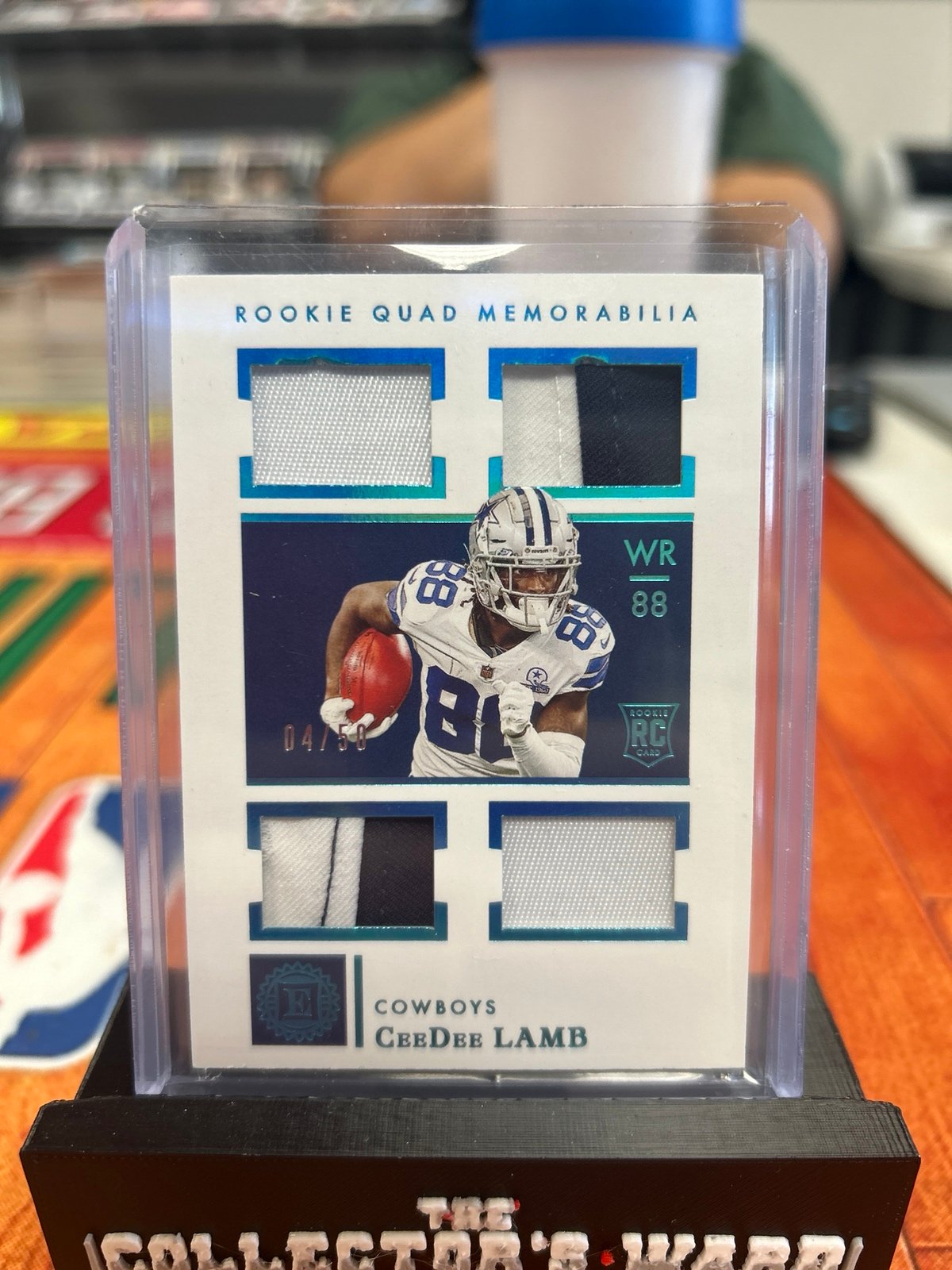 cee dee lamb rookie quad patch 04/50