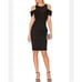 Elliatt apparition black off the shoulder pencil midi dress size medium