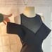 Elliatt apparition black off the shoulder pencil midi dress size medium