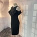 Elliatt apparition black off the shoulder pencil midi dress size medium
