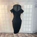 Elliatt apparition black off the shoulder pencil midi dress size medium