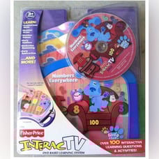 New Fisher Price Interact TV DVD Blues Clues Numbers Everywhere