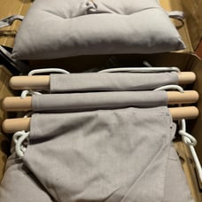 Canvas baby swing