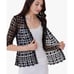 Outfit Petite JPR Black Floral Crochet Short Sleeve Cardigan Petite