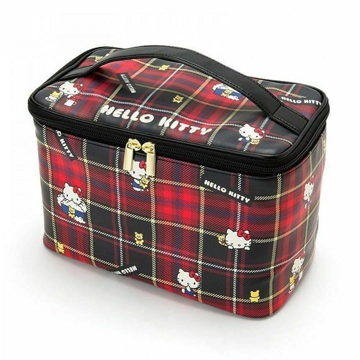 Sanrio Hello Kitty Plaid Vanity Bag
