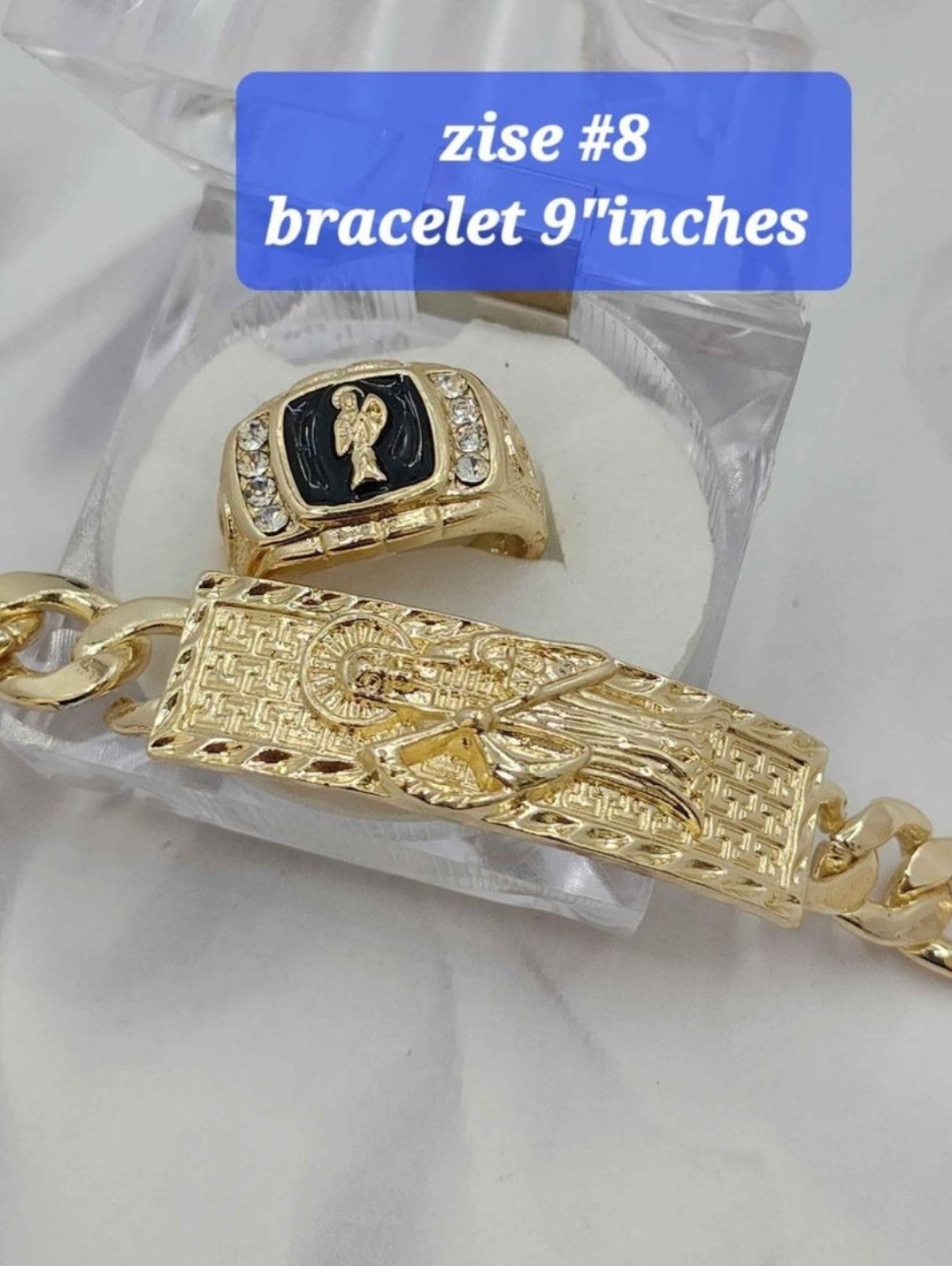 La santa muerte THE GRIM REAPER set bracelet ring #8 #10