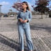 ZARA BLOGGER FAVORITE TRF LONG DENIM JUMPSUIT