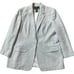 Lauren Ralph Lauren 16W Wool-Angora Herringbone Blazer | Green & Ivory, Spring