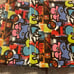Staples graffiti 3 Ring Binder 1 “ round Rings 4 pk & skateboard binder 3pk