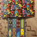 Staples graffiti 3 Ring Binder 1 “ round Rings 4 pk & skateboard binder 3pk