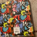 Staples graffiti 3 Ring Binder 1 “ round Rings 4 pk & skateboard binder 3pk
