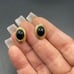 Earrings 14k W/ Onyx Stone Post Back 032723@