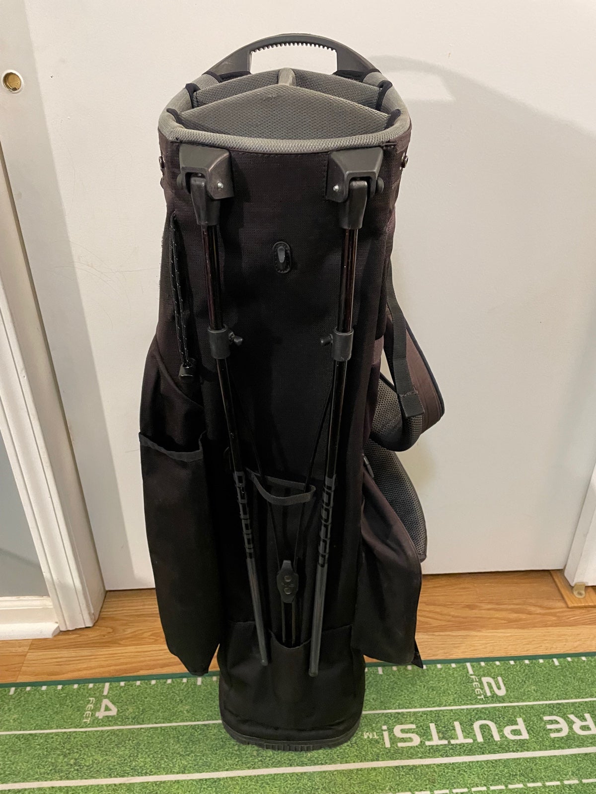 Ping Hoofer Lite Stand Bag COLONIAL Country Club Ft shops Worth TX Black RARE