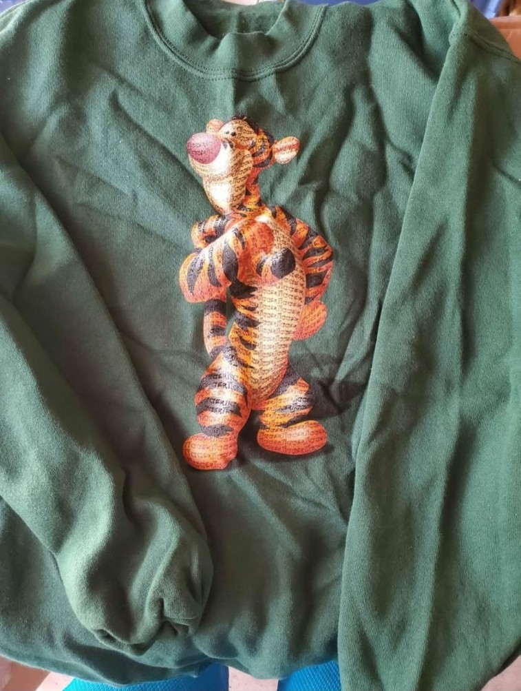 90s vintage disney store winnie the pooh tigger new adult small sweaters