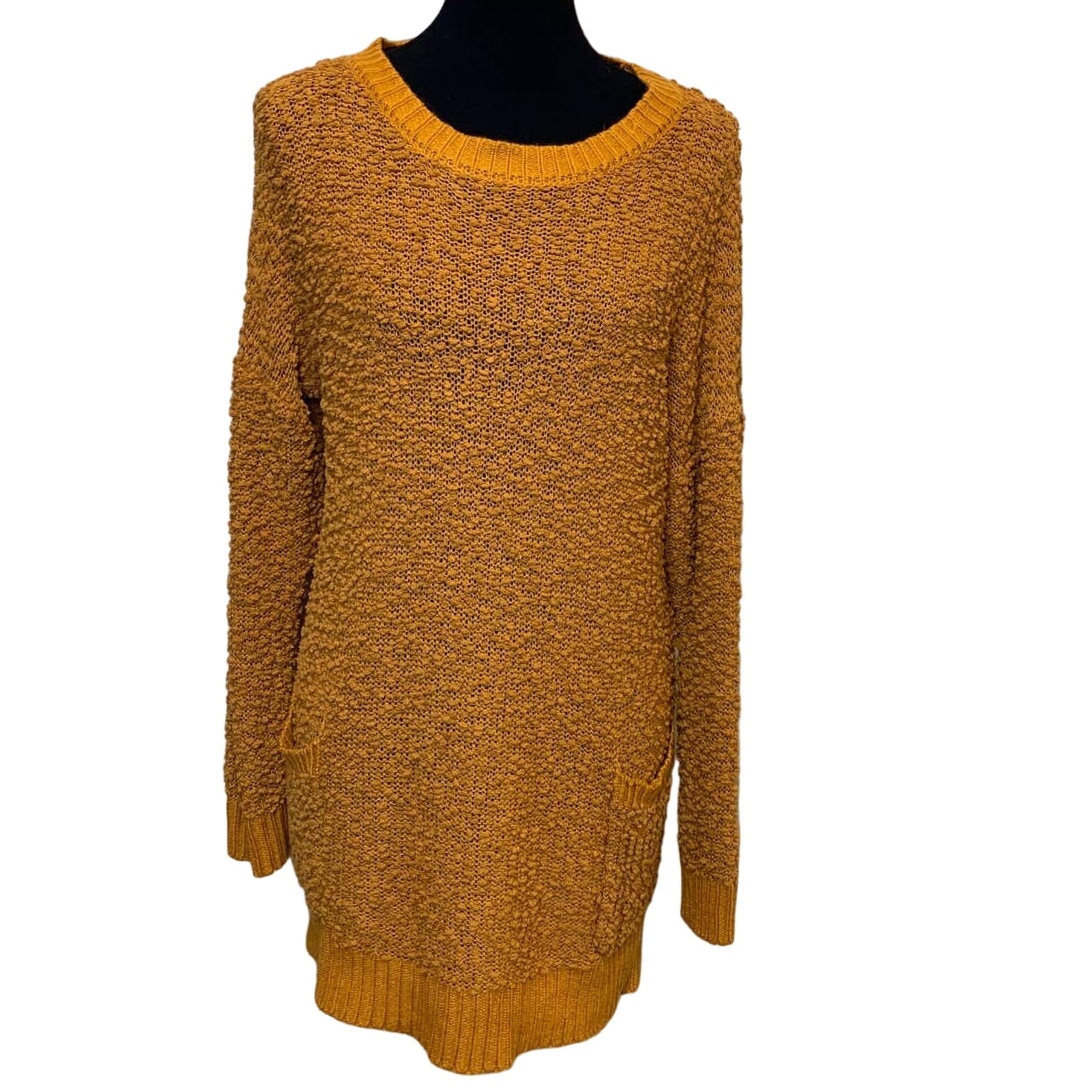 Zenana Outfitters Medium PolyBlend Stretchy Long Sleeve Tunic Sweater w Pockets