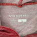 VOORMI Hoodie Womens Red Large River Run Merino Wool Light Weight Pullover