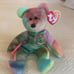 Vintage collectible Ty Original Beanie Baby Collection tie died Peace bear in or