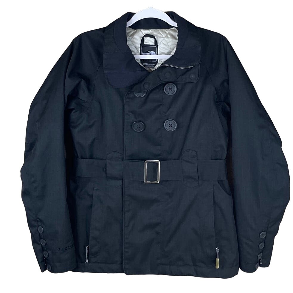 North Face Recco Hyvent Black Ski Snow Snowboard Jacket Coat Size Small