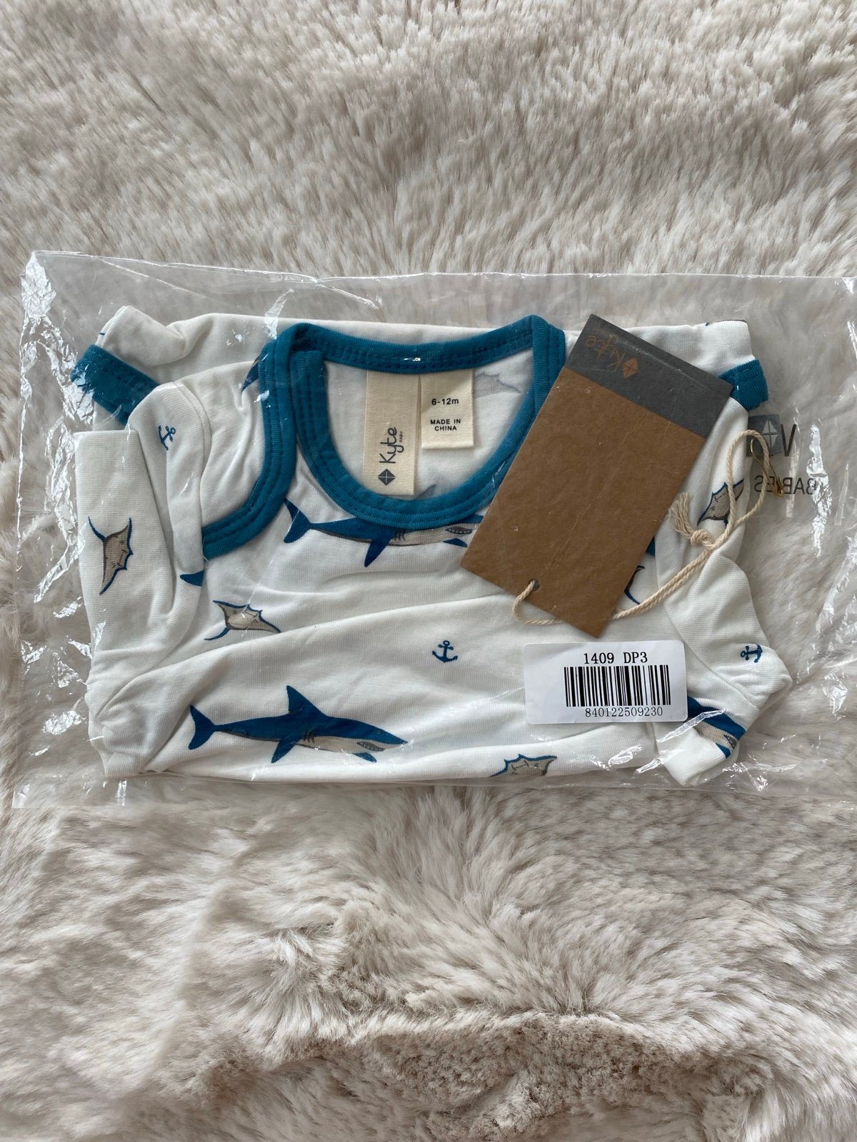 6–12 Months Kyte Baby Short Sleeve Bodysuit in Deep Sea