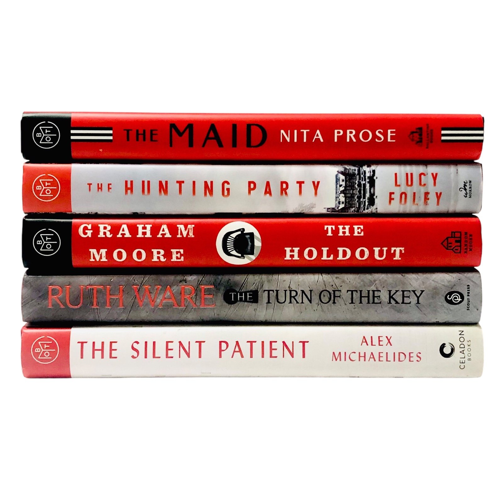 BOTM Book of the Month Club Bundle of 5 Hardbacks - Thriller Mystery Suspense