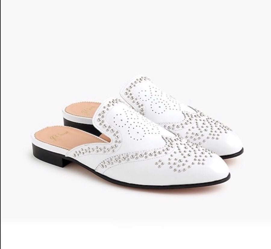 JCrew Studded Penny Loafer Mules