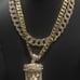 14K GOLD PLATED ICED OUT DIAMOND SIMULAT