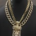 14K GOLD PLATED ICED OUT DIAMOND SIMULAT