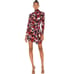 A.L.C Marcel Floral Draped Ruched Stretch Silk Dress Size 2