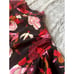 A.L.C Marcel Floral Draped Ruched Stretch Silk Dress Size 2