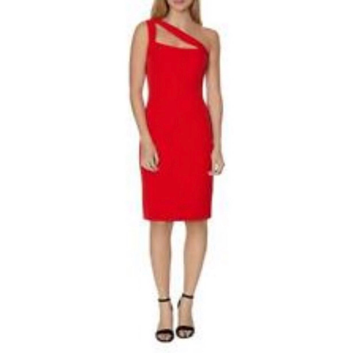 Laundry by Shelli Segal Womens One Shoulder Shimmer Cocktail Dress BHFO 5869 Laundry by Shelli Segal Womens One Shoulder Shimmer Cocktail Dress BHFO 5869
