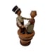 Vintage ANRI Italian hand carved Dancing Couple bottle stopper-Rare