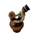 Vintage ANRI Italian hand carved Dancing Couple bottle stopper-Rare