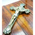 INRI Cross Crucifix Gold tone wall decor