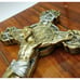 INRI Cross Crucifix Gold tone wall decor