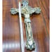 INRI Cross Crucifix Gold tone wall decor
