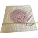 Pink Floral Needle Point Vintage Baby Crib Blanket Play Mat Thick Fabric