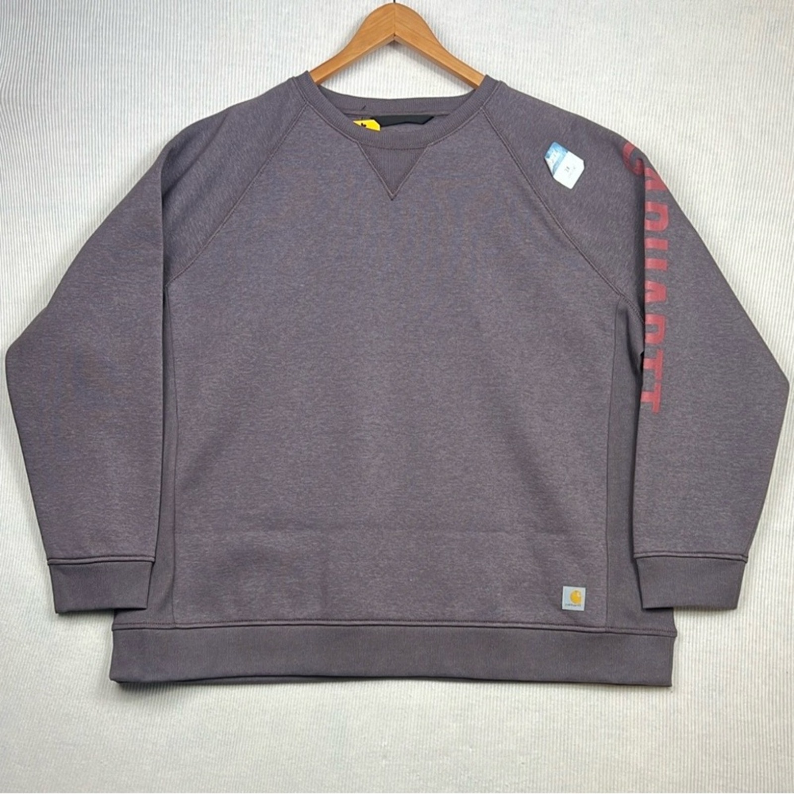 NWT Carhartt Sweatshirt Women’s Size 3X 24W/26W Relaxed Fit Sleeve Hit Crewneck
