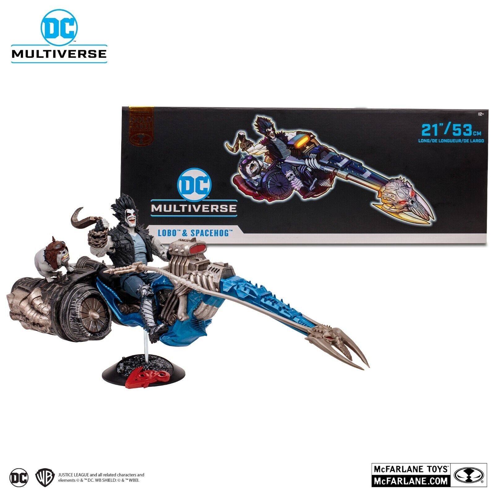 McFarlane Toys Gold Label DC Multiverse Lobo & Dawg Spacehog set New