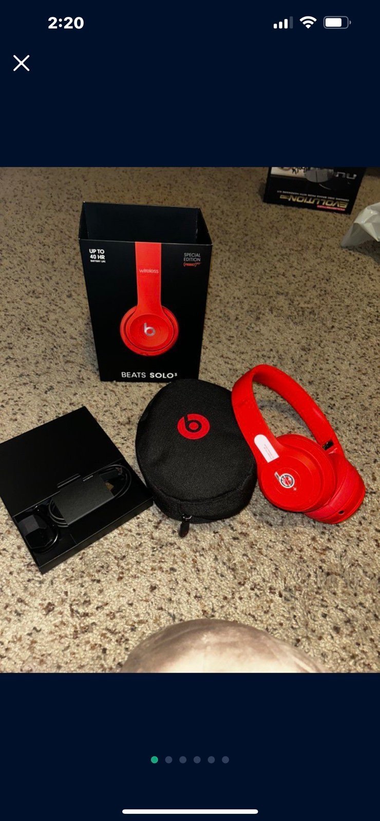 Dr. Dre Beats Solo 3 Wireless Red (New)