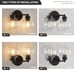 2 Sets Black Bathroom Light Fixtures, 2 Lights