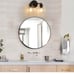 2 Sets Black Bathroom Light Fixtures, 2 Lights