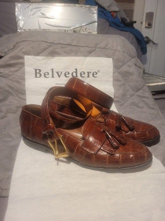 men's Belvedere dress shoes and belt
