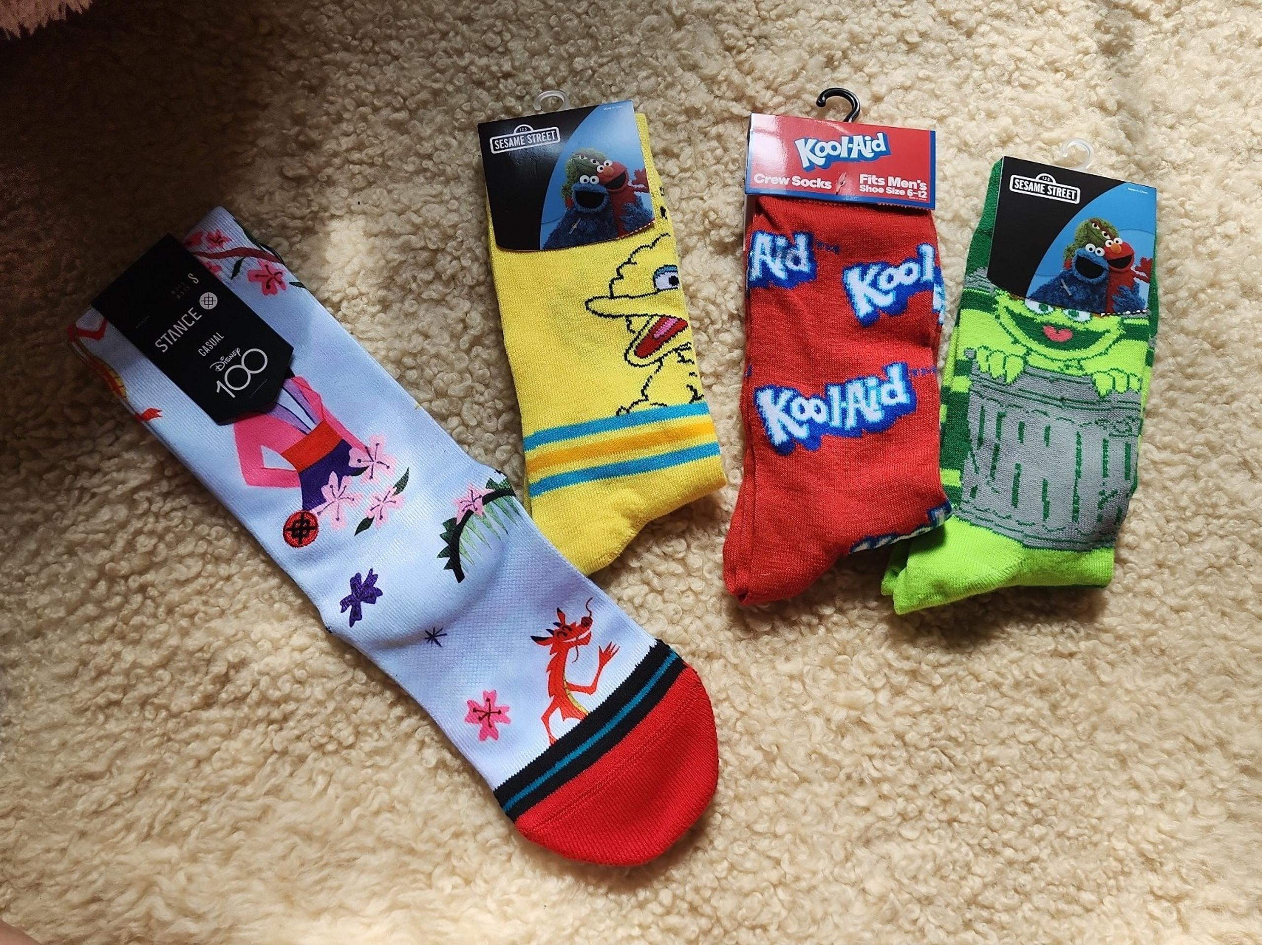 Sesame street/Disney men socks bundle