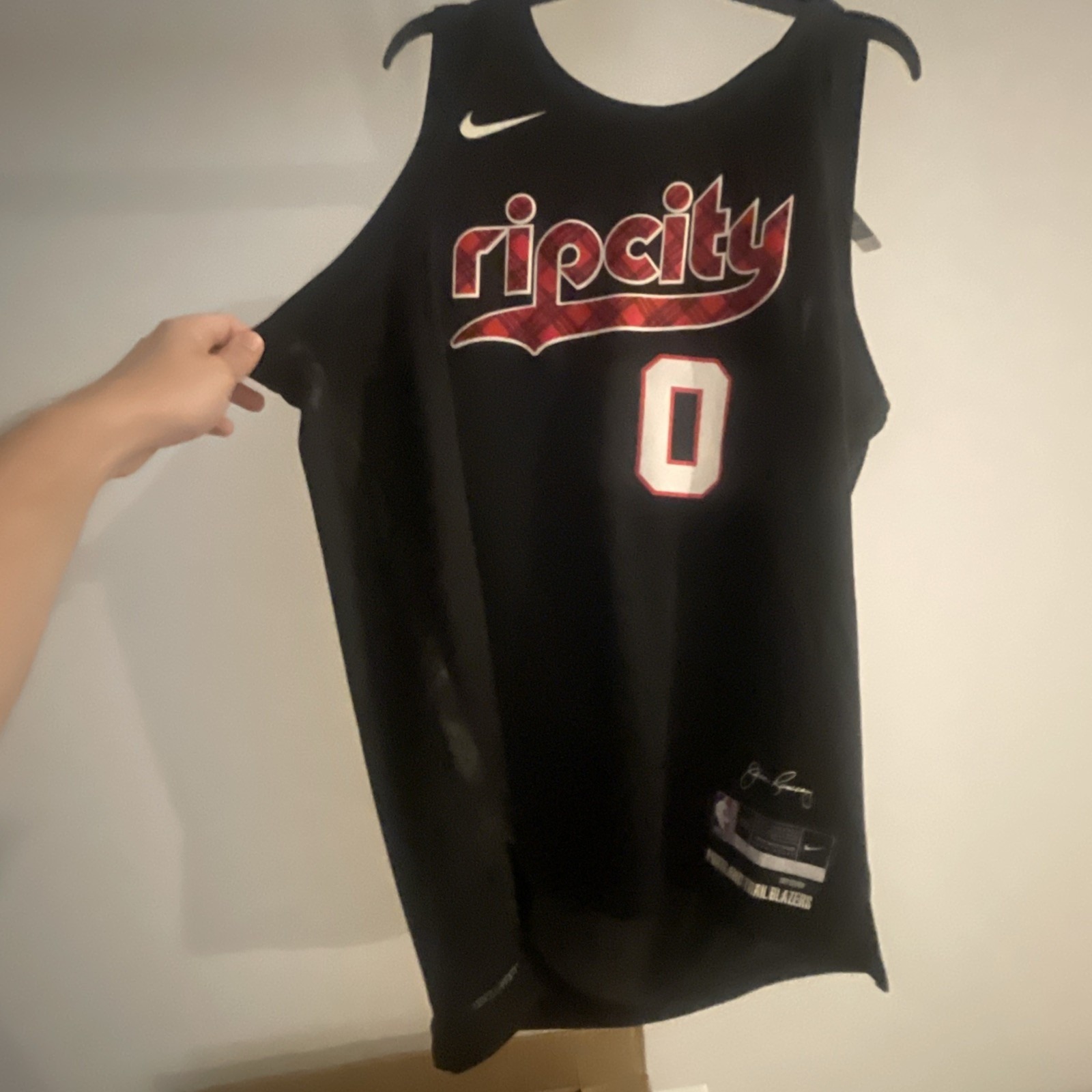 Nike Portland Trailblazers Damian Lillard City Edition Jersey Sz XL DX8517-010