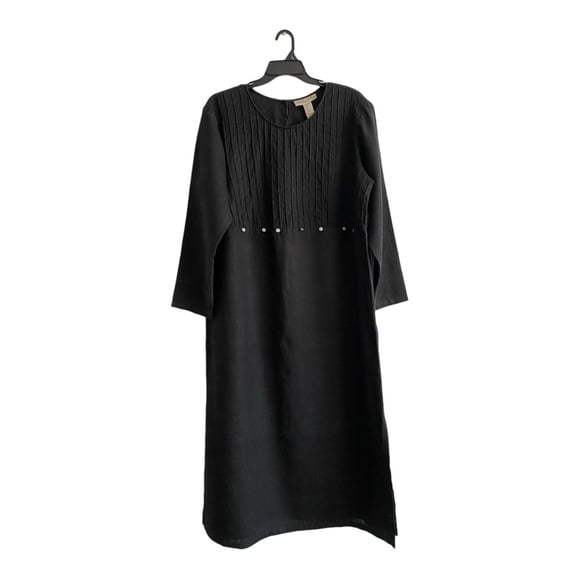 Sweet Jessie Plus Size 2X 100% Linen Long Sleeves Maxi Dress