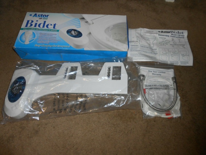 Bidet Attachment for Toilet, Fresh Water Non Electric Spray Nossle Bathroom (Ope